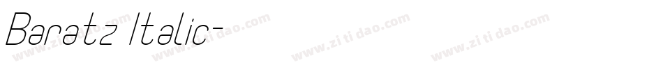 Baratz Italic字体转换